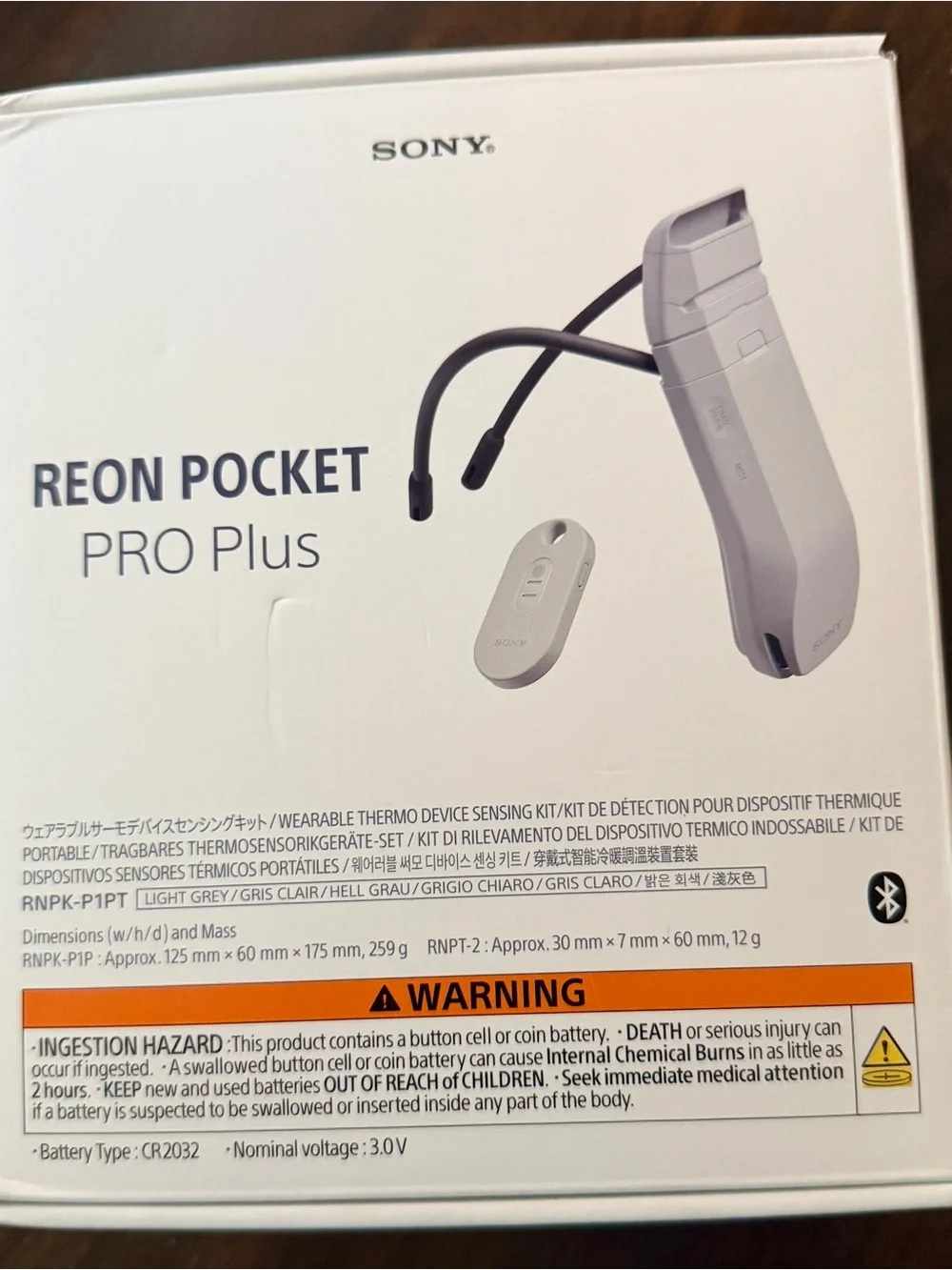 Sony REON POCKET PRO plus Wearable cooling Device